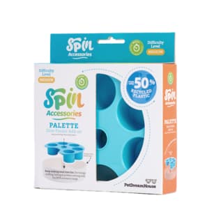 PetDreamHouse Cat and Dog Interchangeable Palette Insert For SPIN Interactive Feeder - Blue