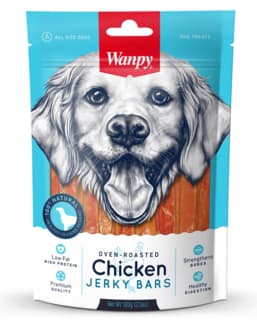Wanpy Oven Roasted Chicken Jerky Bars Dog Treats - 100g