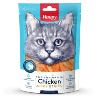 Wanpy Soft Oven Roasted Chicken Jerky Strips Cat Treats - 80g