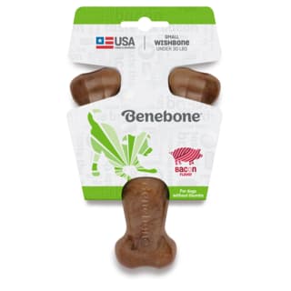 Benebone Wishbone Bacon Dog Chew Toy - Small