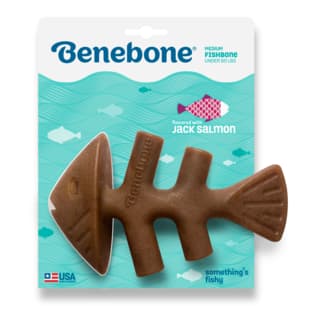 Benebone Fishbone Dog Chew Toy - Medium