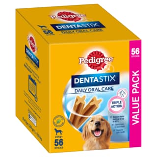 Pedigree Dentastix Daily Oral Care Large Dog Treats - 112 Pack (2 x 56 Packs)