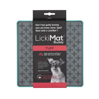 LickiMat Tuff Buddy Slow Feeder Cat and Dog Mat - Turquoise