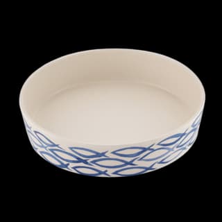 Beco Classic Bamboo Cat Bowl - Gone Fishing