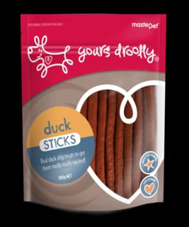Yours Droolly Duck Sticks Dog Treats - 110g