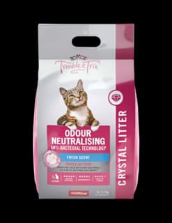Trouble & Trix Anti-Bacterial Crystal Cat Litter - 15L
