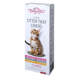 Trouble & Trix Cat Large Litter Tray Liners - Large