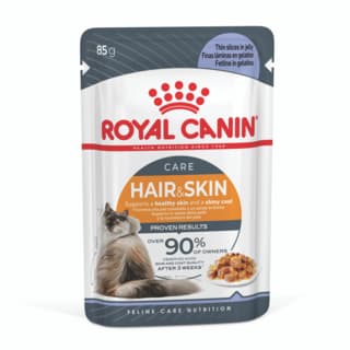 Royal Canin Hair & Skin Jelly Adult Wet Cat Food - 85g x 36