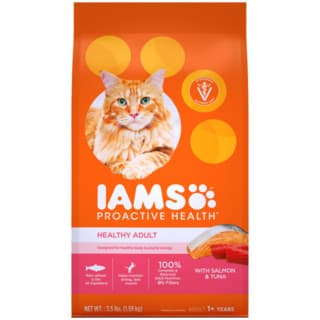 IAMS Proactive Health Adult Salmon & Tuna Dry Cat Food - 3.18kg (2 x 1.59kg Bags)
