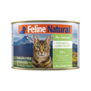Feline Natural Chicken & Lamb Feast Wet Cat Food - 170g x 48