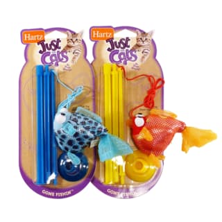 Hartz Gone Fishin Wand Cat Toy - Assorted Fish