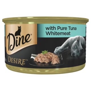 Dine Desire with Pure Tuna Whitemeat Wet Cat Food - 85g x 12