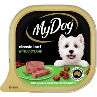 My Dog Adult Lamb Classic Meaty Loaf Tinned Wet Dog Food - 100g x 6