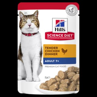 Hill's Science Diet Adult 7+ Chicken Senior Wet Cat Food - 85g x 36