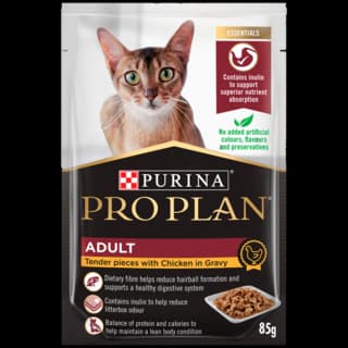 Pro Plan Adult Chicken in Gravy Wet Cat Food - 85g x 36