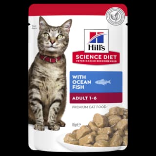 Hill's Science Diet Adult Ocean Fish Wet Cat Food - 85g x 36