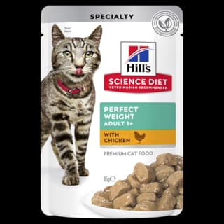 Hill's Science Diet Adult Perfect Weight Chicken Wet Cat Food - 85g x 36
