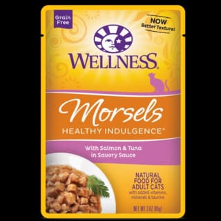 Wellness Morsels Salmon & Tuna Adult Wet Cat Food - 85g x 24