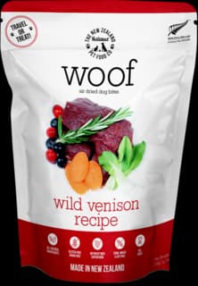 The NZ Natural Pet Food Co Woof Wild Venison Air Dried Dog Food - 750g