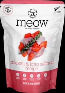 The NZ Natural Pet Food Co Meow Chicken & King Salmon Air Dried Cat Food - 750g - discontinued