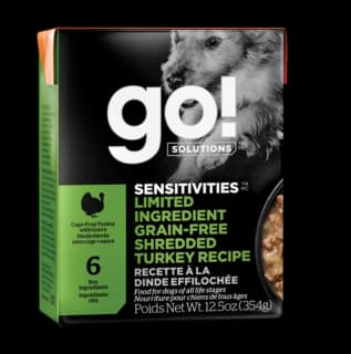 GO! Solutions Sensitivities Grain Free Limited Ingredient Turkey Wet Dog Food - 345g x 12