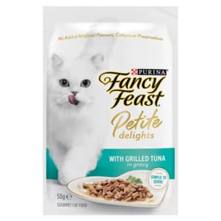 Fancy Feast Petite Delights Grilled Tuna in Gravy Wet Cat Food - 50g x 48