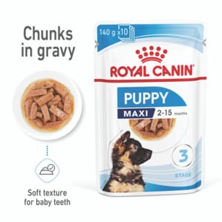Royal Canin Maxi Puppy Gravy Wet Dog Food - 140g