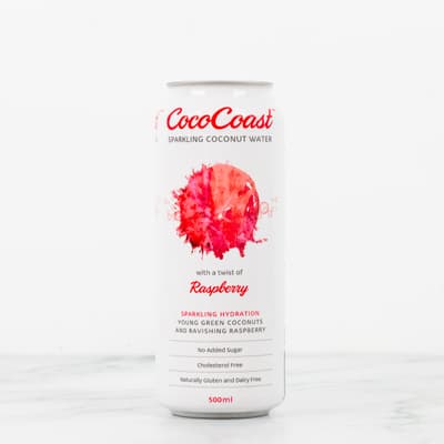 Cococoast Sparkling Raspberry Coconut Water 500ml