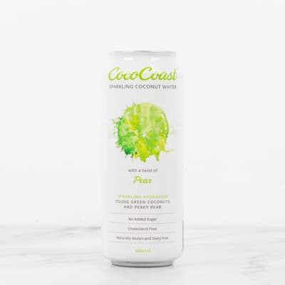 Cococoast Sparkling Pear Coconut Water 500ml