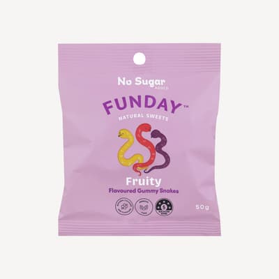 Funday Fruity Gummy Snakes 50g