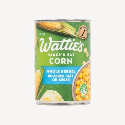 Watties Whole Corn Kernels (No Added salt or sugar) 410g