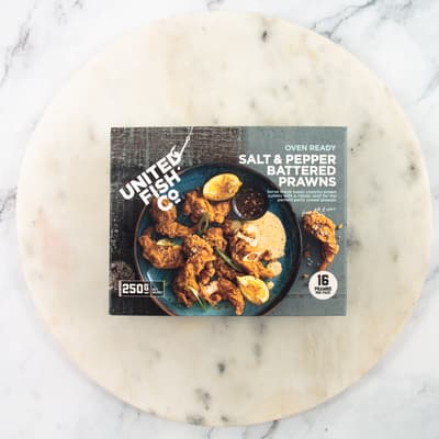 United Fish Co Salt n Pepper Battered Prawns 250g