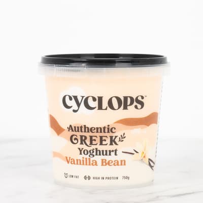 Cyclops Greek Vanilla Bean Yoghurt 750g