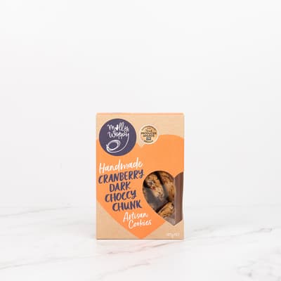Molly Woppy Cranberry Dark Choc Chunk 185g