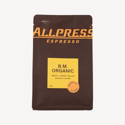 Allpress Espresso Browns Mill Organic Blend Coffee Plunger Ground 250g
