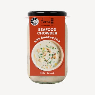 Farro Kitchen Seafood Chowder Soup Jar 650g