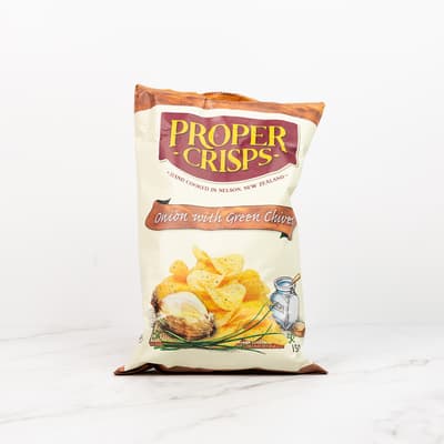 Proper Crisps Onion With Green Chives 150g