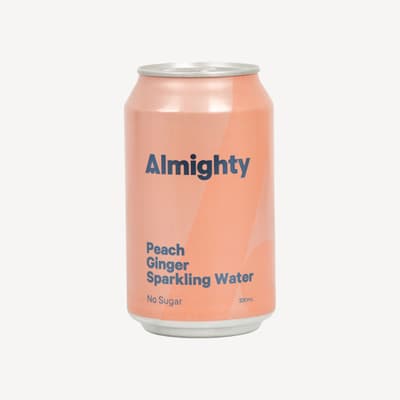 Almighty Peach And Ginger Sparkling Water 330ml