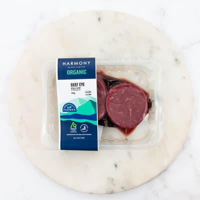 Harmony Organic Beef Eye Fillet 260g