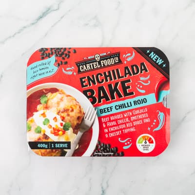Cartel Food Beef Chilli Enchilada Bake 400g