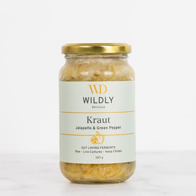 Wildly Delicious Kraut Jalapeno And Green Pepper 380ml