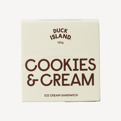 Duck Island Cookies And Cream Ice Cream Sandwich 130g