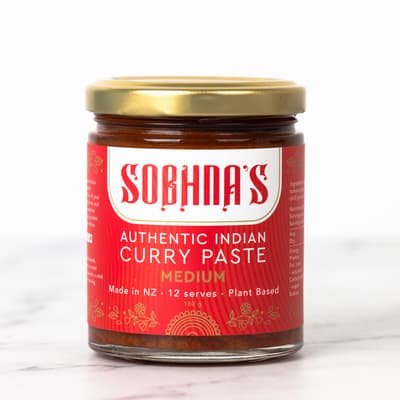 Sobhnas Authentic Medium Curry Paste 180g
