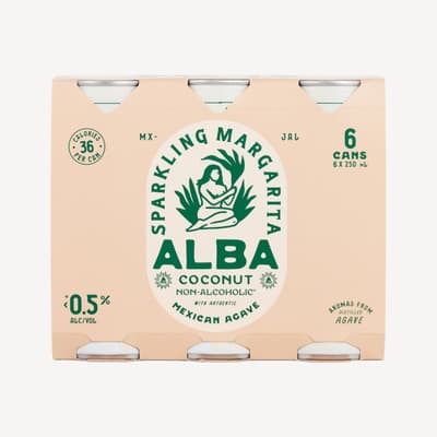 Alba Non-Alc Sparkling Coconut Margarita 0% 6 Pack