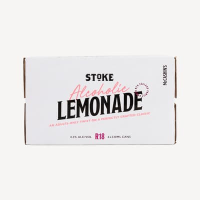 Stoke Alcoholic Lemonade 330ml 6pk can