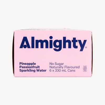 Almighty Pineapple and Passionfruit Sparkling Water 6 Pack